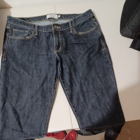 ABERCROMBIE & FITCH Dark Wash Skinny Jeans Women's Juniors Sz 8 pre owned - Picture 1 of 5